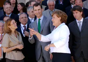 El Príncipe de Asturias acudió a la inauguración dei IV Encuentro de directores del Instituto Cervantes en Soria