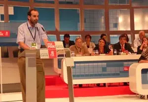 José Antonio Fernández, durante su intervención en el Congreso del PSdeG.