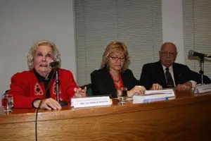  Un momento de la conferencia dedicada a Ramón Menéndez Pidal.