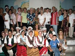 La Colectividad Principado de Asturias, durante la Fiesta del Fuego.