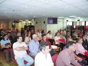  Parte de los afectados que asistieron al encuentro.