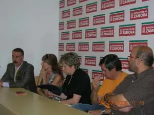 Un momento de la presentación del disco.