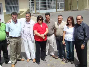 Hernández visitó el lugar de celebración del Festival de Tradiciones Canarias.