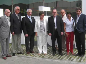 María José Ramos –en el centro– flanqueada por Antonio Nespral –a la izda.–, y por Enrique García.