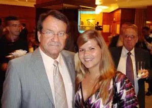 Juan Ignacio Rodríguez del Camino, junto a su hija Chely Rodríguez.
