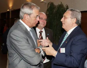 Antas Fraga, con Touriño y Manuel Luis Rodríguez, en foto de archivo.