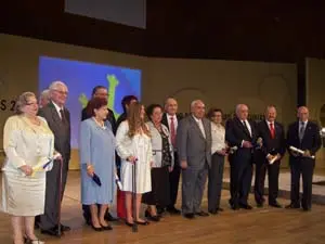 Un momento del acto de entrega en el Auditorio de Oviedo.