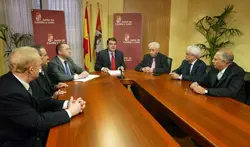 Fernández Mañueco, durante una reunión anterior del Consejo de la Emigración.