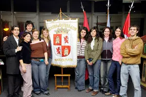 Grupo de jóvenes hijos y nietos de emigrantes salmantinos en Argentina.