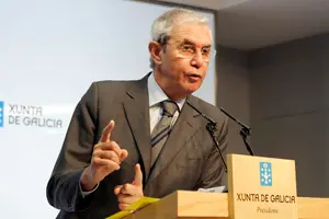 Touriño, en la rueda de prensa posterior al Consello de la Xunta del pasado jueves.
