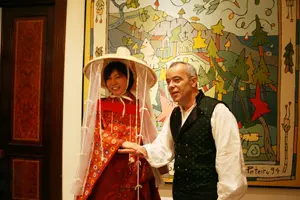 La concejal de Turismo de Tanabe y el de Turismo de Santiago de Compostela.