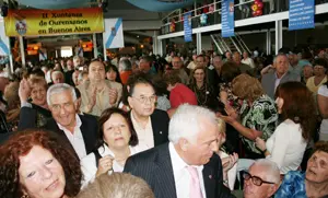  José Luis Baltar, a su llegada al almuerzo que tuvo lugar en la Casa de Ourense de Buenos Aires.