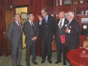 Fernández Mato y Carmelo Angulo -en el centro-.