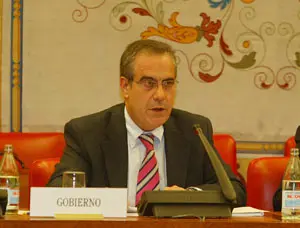 El ministro Corbacho, en una reciente comparecencia en el Congreso. 