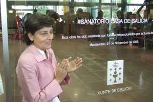  La conselleira, Rubio Vidal, durante la inauguración de la remodelación de Casa de Galicia.