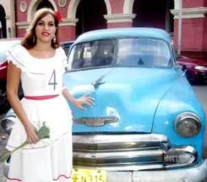 Yeny Ribera, ‘Señorita Canaria’ en la provincia cubana de La Habana.