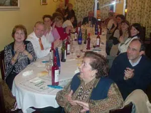 Momento de la cena en homenaje a los voluntarios de la Casa de Soria en Madrid.
