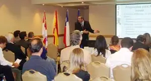 Un momento de la presentación en Chile.