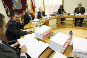 Touriño, durante el Consello de la Xunta, donde dio a conocer la fecha al resto del Gobierno.