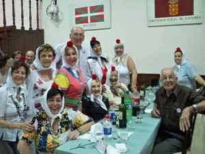 La Directiva de la Casa de Madrid, en el último almuerzo del año.