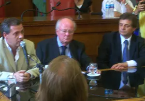 De izda. a dcha., Marcelo Artime, Antonio Cabrales y Gustavo Pulti.