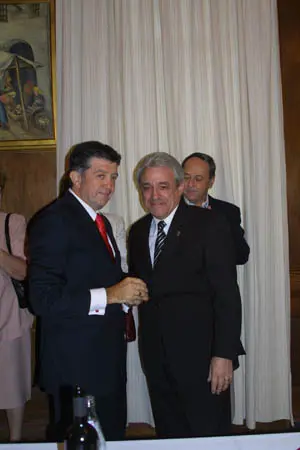 El presidente Julio Martínez, durante su intervención en el acto.