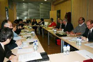  Un momento de la reunió del Consejo de Comunidades Extremeñas.