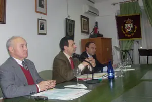 Un momento de la conferencia impartida por Félix Lavilla, en el centro