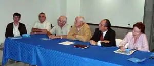  V&iacute;ctor Rodr&iacute;guez Pose, Vicente Mu&ntilde;iz Mir&oacute;n, Luis Benigno Marcos Fuertes, Felisindo L&oacute;pez , presidente del PPV; Juan Su&aacute;rez Lemos y Mari Carmen &Aacute;lvarez de Renda.
