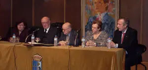 Luz Galván, Aurelio Menéndez, Cosme Sordo, Justina García y Julio Suárez.