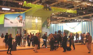 El estand de Asturias en Fitur fue uno de los más concurridos durante el certamen.