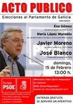  Cartel anunciador del acto del día 15 en Zurich.