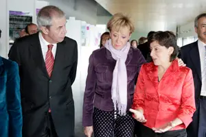  Touri&ntilde;o, De la Vega y Rubio, a su llegada al Congreso. 