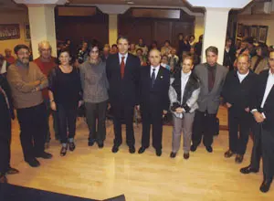  Directivos del Centro Gallego, junto al resto de autoridades asistentes.