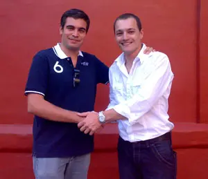  Fernando Sampedro y Marco Ferrara, en Santiago de Chile.