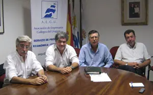 De izquierda a derecha, Antonio Ríos, Fernando Feijóo, César Antelo y Mario Hernández.