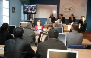 Las autoridades de la Diputación Provincial interactuaron desde Viveiro.