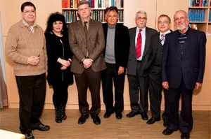  El cónsul Enrique Iranzo –en el centro–, junto a los miembros del CRE de Baviera.