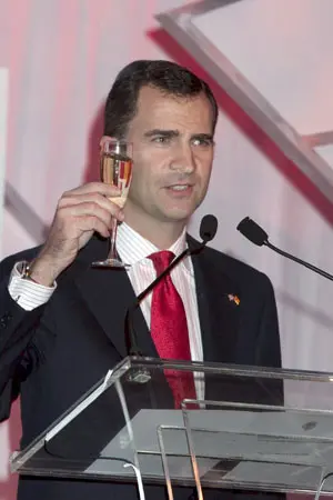 Don Felipe brindó por la proyección de los productos españoles en EEUU.