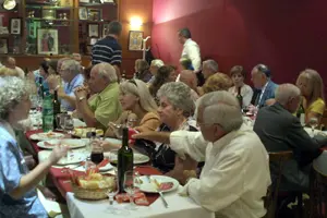  Un momento de la comida. 