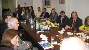  Parte de los empresarios presentes en el encuentro.