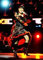  Raquel Rodo, durante una de sus interpretaciones en el programa.