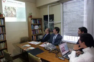 Un momento de la presentación del proyecto.