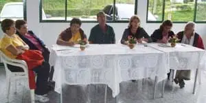 La Junta Directiva del HCV, durante la reunión.