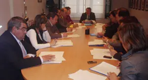  Un momento de la reunión del pasado viernes de la Comisión del Consejo de Comunidades Asturianas.