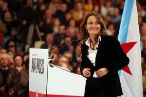  Teresa T&aacute;boas, durante un acto de la &uacute;ltima campa&ntilde;a electoral.