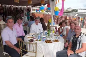 Algunos de los representantes de instituciones españolas, durante la celebración.