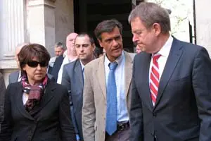  Juan Fernando López Aguilar, junto a otros candidatos socialistas.