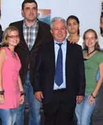  Cándido Rodríguez -en primer plano-, junto al candidato a eurodiputado, Ricardo Cortés.