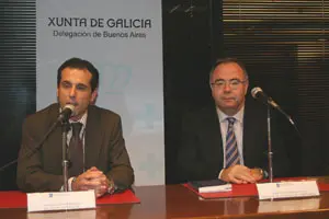  Manuel Cao y S&aacute;nchez Bugallo, en el encuentro con presidentes de entidades.